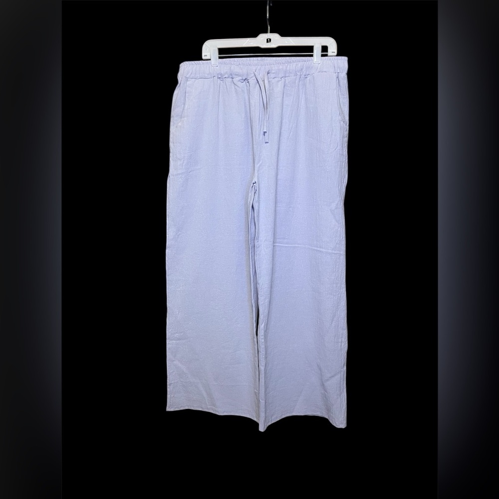 Amazon Cream Linen Pants
